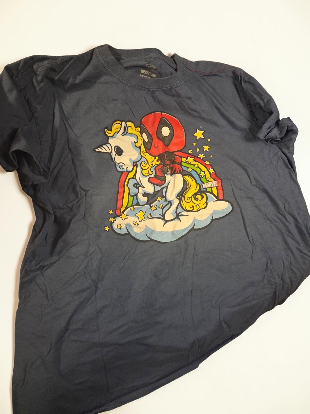 Mens Pop Marvel Deadpool Unicorn Tee - XL